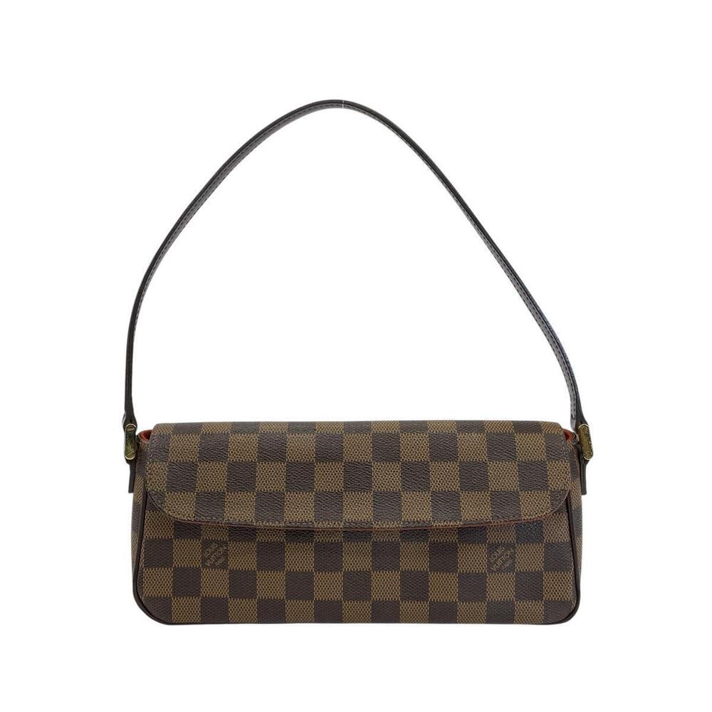 LOUIS VUITTON Damier Recoleta Hobo Bag Handbag Brown